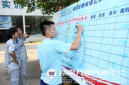 比賽結(jié)果公布欄