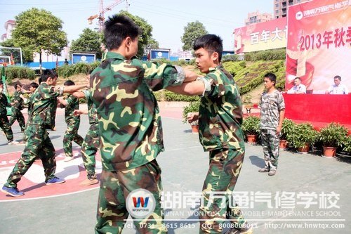 軍體拳鏗鏘有力，盡顯新生風(fēng)采