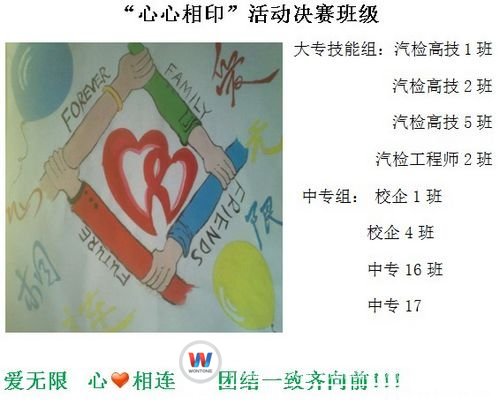 學(xué)生會(huì)的才子們?yōu)榇舜位顒?dòng)繪畫的“愛無限”